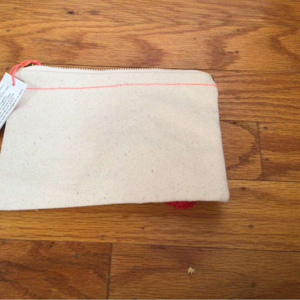 MERI MERI CANVAS POUCH- RED POM-POM CHERRY - BRAND NEW WITH TAGS - Picture 3 of 5